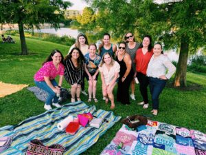 group of ladies in the park